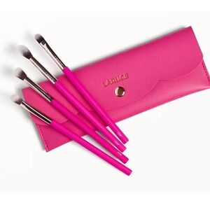 Kayla 4-Piece Eye Makeup Brush Set in Pink